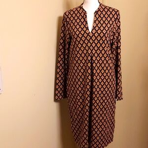 Geometric print dress by J Jill